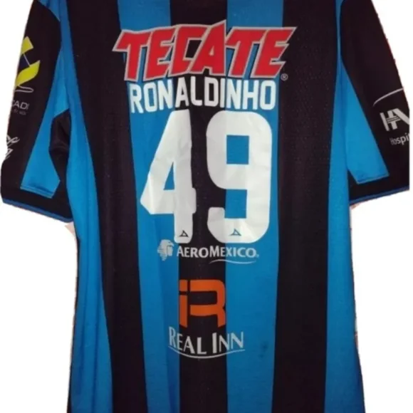 pirma, Shirts, Ronaldinho Queretaro Super Rare Jersey Trikot Maglia Kit  Brazil Fcb Xl